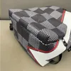 23SS Unisex Luxurys Designers Backpacks Printing Checkerboard Sacos de compras típicos Bolsa de grande capacidade