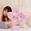 Cute plush doll toys, home decorations, colorful stars, moon, tulip, press dyed colorful pillows as gifts