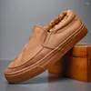 Casual Shoes Men Zimowe ciepłe buty z futrzanymi super śniegowymi trampkami Gumowa kostka 21355