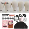 Hairnets Plussign 11 PCS Peruca Fazendo Kit Cabeça de Bloco de Lona com Suporte Cabeça de Manequim DIY Estilo Profissional Fazendo Ferramentas Cabeças Manequim