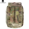 Holsters Emersongear Tactical First Aid Pouch Molle Kit Medical Bag Military Utility Pouch Paintball EDC Bag Multicam Black EM6368