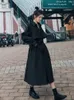 Trench Coat for Women Automne Hiver Loose Coat Womens Casual Long Windbreaker Vêtements Females Coats et Vestes Femmes 240415