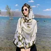 Scarves Oversized Floral Printing Shawl Scarf Fashion Lady High Quality Wrap Thin Stole Beach Sunscreen Muslim Hijab 180 90cm