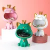 Nordic Light Luxury Harts Fortune Cat Decoration 18.5*16.5*27 cm vardagsrum Entrényckel Krecis Kreativ heminredning 240309