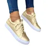 Buty zwykłe 2024 Kobiety sportowe Sneakers platforma rekreacyjna luksusowy klin Lady Golden Wysokość Zwiększenie obuwia Spring Zapatos Mujer