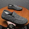 Casual Schoenen Heren Canvas Slip-On Mode Sneakers Ademend Heren Tenis Masculino Leisure Walk Flats Mannelijke Treking Mocassins