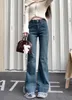 Damesjeans Dames Flare Stretch Snor Mode Skinny Bell Bottom Hoge taille denim broek Dame Klassieke Y2K Punk lange broek