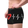 Caleçons albanais battement de coeur albanie drapeau sous-vêtements mâle sexy imprimé personnalisé boxer shorts culottes slips doux