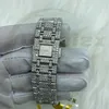 Moissanite loded Out na rękę zegarek zegarek złoty sier sier mężczyzn ogląda hip hop z prezentami biżuterii w obudowie
