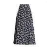 Skirts Women Pleated Tutu Tennis Beach Kawaii Skirt Jupe Punk Short A Line Black Chiffon Floral High Waist Bandage Sexy Summer