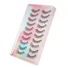 2/10/100 Boxes 10 Pairs e box 3D Mink Hair False Eyeles Natural Thick Lg Eye Les Wi Makeup Beauty Extensi Tools J9zY#