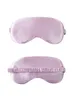 Masque pour les yeux en soie artificielle double face Bouclier pour les yeux Masque pour les yeux en soie respirant Sac élastique Pause déjeuner Sommeil Ombrage v9Ng #