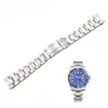 Carlywet 20 21mm hela silverguld Rose Gold Black 316L Solid rostfritt stål Watch Band Belt -armband för 1245Y