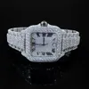 Custom Iced Out VVS 1/VS1 GRA Certified Reply Studded Moissanite Diamond Buss Down Hiphop Jewelry Watch Pass Tester