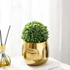 Vasi Nordico Contenitore Portico Deposito Decor Vaso Arredamento per soggiorno Succulente Pianta verde Vaso da fiori Ritratto Volto in ceramica