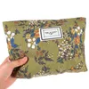 Bolsas de almacenamiento Bolsa de maquillaje floral Viaje Maquillaje Cremallera Artículos de tocador Cosméticos pequeños para mujeres