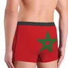 Mutande maschili sexy La bandiera del Marocco Intimo marocchino Patriottico Boxer Slip Pantaloncini elasticizzati Mutandine