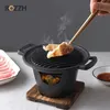 Bozzh Mini BBQ Grill estufa de alcohol japonesa One Person Cocina de horno BBQ para Fiesta de jardín al aire libre 240314
