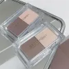 Два цвета матовый хайлайтер Brzers Palette Face Ctouring Shadow Powder Водостойкий Lg-стойкий макияж Тени для носа Косметика M8DC #