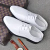 Dress Shoes Men Leather Series Business Autumn Formal Wear Low Heels Metal Stitching Breathable Anti-slip