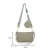 ショルダーバッグ2 in 1キルトの女性バッグ小さなコイン財布ファッションニッチハンドバッグストラップPUレザーショッピング