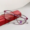 2 Stück Mode-Luxus-Designer 2022 neue Tiktok Live-TV TR Damen High-Definition-Anti-Blue-Ray-Lesebrille Advanced Sense ultraleichte Mode-Lesebrille