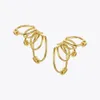 Enfashion Multilayer Circle Earrings onearrings for Women for Gold Color Rock Earingsのピアスファッションジュエリーe201174 240314