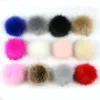 12pcslot Handmade DIY Artificial Faux Raccoon Ball Fur Pom For Hat Furry Pompom Sewing Crafts Accessories 8101215cm 240315