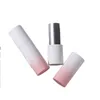 30-50pcs Lipstick Tube 12.1mm Empty Plastic Portable Cosmetic Packaging Bottle Gradient Pink Round Magnetic Lip Balm Ctainers K5Qo#