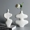 Vases CAPIRON Scandinavian Home Decor Ceramics Vase White Interior House Decoration Aesthetic Desk Bedroom Office Bookshelf Wedding