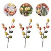 Dekorative Blumen, 5 Stück, Eierzweige, Eierstrauß, bunte Simulationsblumen-Picks, Arrangement, Ornament für Frühlingsparty, Heimdekoration