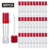 8 ml vide transparent lipgloss emballage ctainers cosmétique lèvres glaçage tube brillant à lèvres rechargeable rouge à lèvres bouteille rouge bleu bouchons k728 #