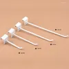 Jewelry Pouches 10PCS Metal Wall Hanging Pegs White Black Silver Display Stand Wood Hook Single Wire Accessories