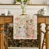 Table Cloth Easter Rectangle Washable Tablecloth Dinner Tabletop Decor For Dining Kitchen