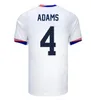 S-4XL 24 25 Pulisic McKennie Futbol Forması Ertz Altidore Press Wood Morgan Lloyd 2024 2025 Amerika Futbol Gömlek Amerika Birleşik Devletleri Camisetas USA USMNT Oyuncu Çocuk Kiti