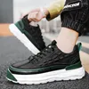 Casual Shoes Chunky Sneaker Men Easy Matching Board Shoe Fashion Microfiber Leather Breathable Height Increased Platform Running