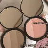 3 Färg Ctouring Powder Rose Pink Brzer Palette LG Lasting Natural StereoScopic Face Shading Powder Ctour Powder Palette Z2W8#