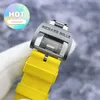 Automatische RM-Armbanduhr RM11-02 Limited, schwarzes NTPT-Material, zwei Plätze, Timer-Uhr für Herren