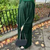 Ethnic Clothing Womens Elegant Casual Abaya Muslim Long Skirt Headscarf Dress Solid Loose Soft Comfy Fashion Women's