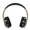 Casque / casque Nouveau arrivée !!Couleurs Gold Shinning Bluetooth Headphones Wireless Headsets STÉRÉSETS ELÉBUDS AVEC MIC / TF CARTE