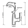Zlew łazienkowy krany antyczne czerwono miedziane mosiężne obrotowe wyrzucenie pojedynczy uchwyt słodki zwierzęcy delfin w stylu kresek kuchenny Mikser Tap ASF850