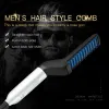 Planchas eléctricas multifuncionales para cabello/peine para Barba, alisador de cabello, cepillo para Barba, herramienta de estilo de cabello rápido para hombre