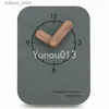 Zegar stolika biurka Kolory Nowoczesne amerykańskie minimalistyczne biurko cyfrowy zegar zegarowy Zegar Zegar Zegar studencki Sypialnia Sypialnia Mute Creative Bedside Clock 7 L240323