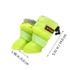 Ropa para perros 4 PCS Botas impermeables para mascotas Calzado de lluvia Zapatos antideslizantes al aire libre para chanclos