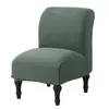 Cadeira cobre jacquard impermeável capa de assento cor sólida sem braços único sofá protetor elástico assento slipcover