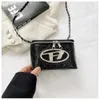 Shoulder Bag High Quality Exclusive Control Goods Childrens New Patent Leather Glossy Mini Saddle Stylish Womens Chain Crossbody Mouth Red Bag