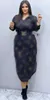 Designer Cy9054 Fashion Womens Printed Button Cardigan Dress