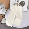 Women's Pants Women 2024 Spring Fashion Explosions Chino Retro High Waist Chic Side Pocket Zipper Loose Trousers Mujer
