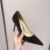 Jimmy – chaussures à talons hauts pointus en cuir laqué, confortables, faites à la main, polyvalentes et Sexy, en cuir de vache, simples pour femmes, nouvelle collection 2024