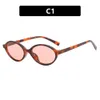 2 stuks mode luxe designer ovale boekenwurm zonnebril met klein frame 2023 nieuwe modieuze zonnebril voor dames met geavanceerde sensatiezonnebril